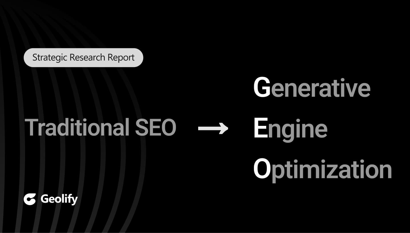 Comprehensive Strategic Research Report: The Paradigm Shift from Traditional SEO to Generative Engine Optimization (GEO) and AI Indexability Governance
